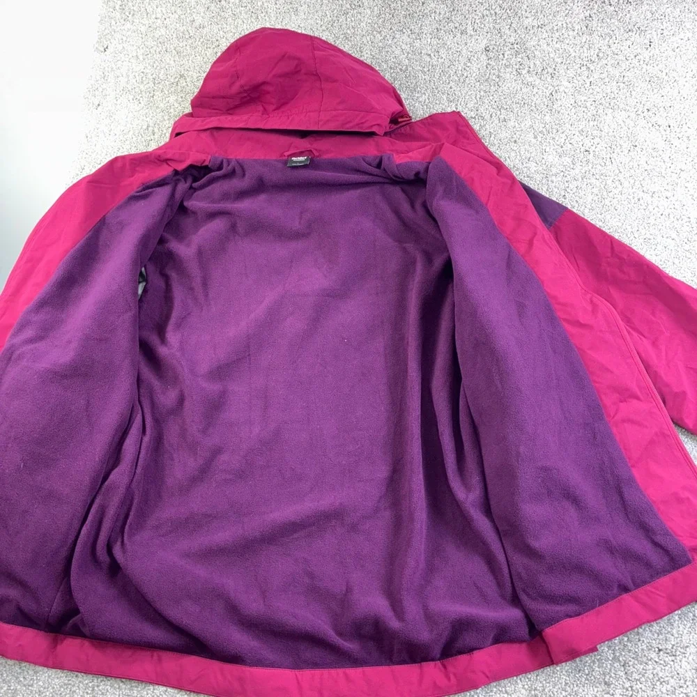 Fielder SonOS 3 Fleece Lined Hooded Parka Pink Color Block Womens L‎ Gorpcore